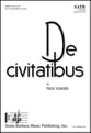 De Civitatibus SATB choral sheet music cover